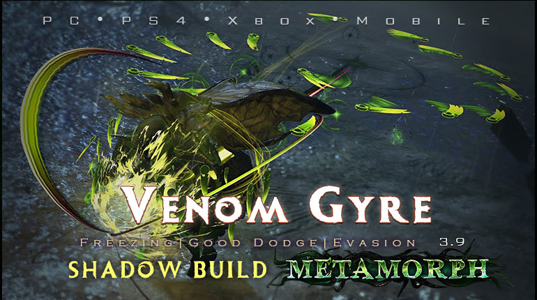PoE 3.9 Shadow Venom Gyre Assassin Freeze Build (PC,PS4,Xbox,Mobile)